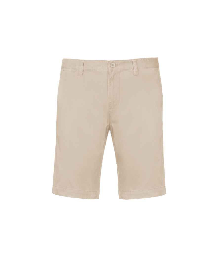 Kariban Chino Bermuda Shorts in Beige by Kariban — Custom branded clothing by Print Press, featuring premium embroidery produced in our specialist print lab in the UK.