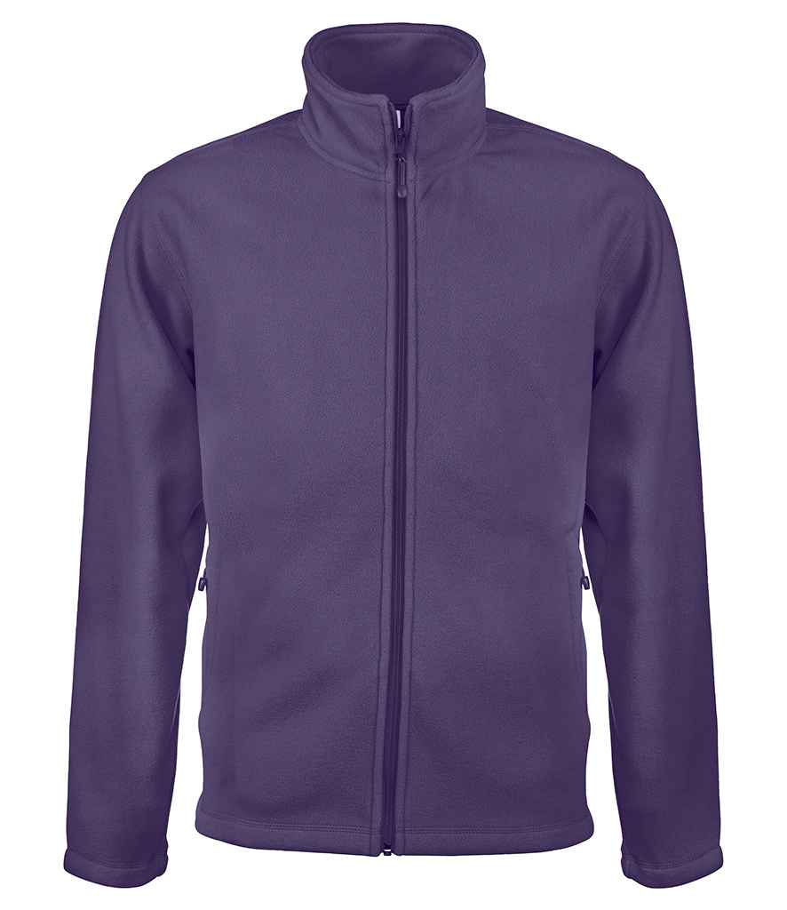 Kariban Falco Micro Fleece Jacket in Purple by Kariban — Custom branded clothing by Print Press, featuring premium embroidery produced in our specialist print lab in the UK.