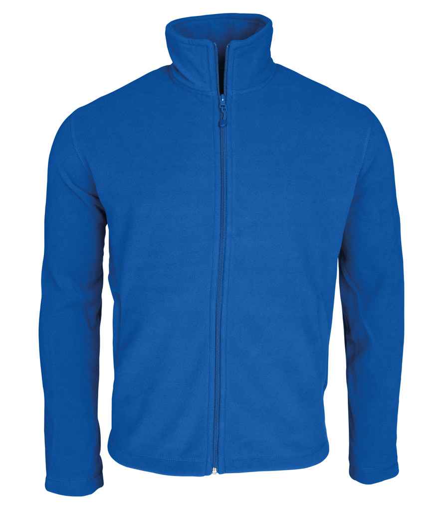 Kariban Falco Micro Fleece Jacket in Royal Blue by Kariban — Custom branded clothing by Print Press, featuring premium embroidery produced in our specialist print lab in the UK.