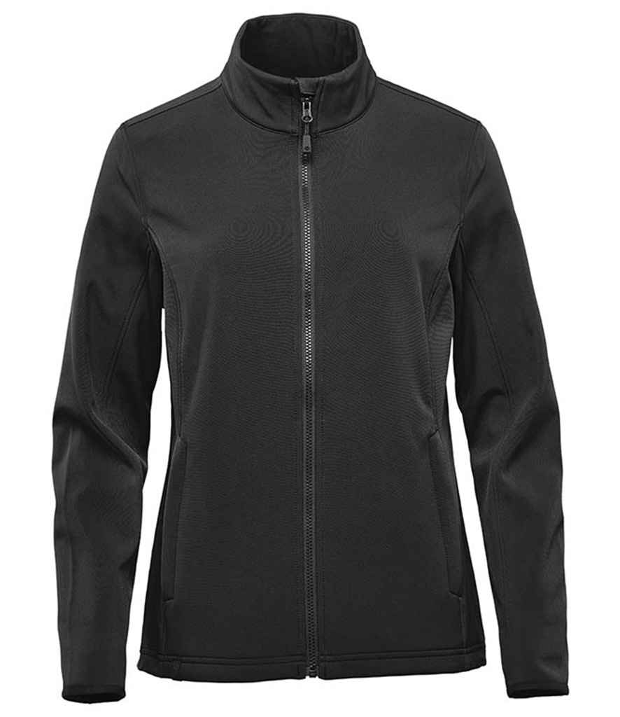 Stormtech Ladies Narvik Soft Shell in Black by Stormtech — Custom branded clothing by Print Press, featuring premium embroidery produced in our specialist print lab in the UK.