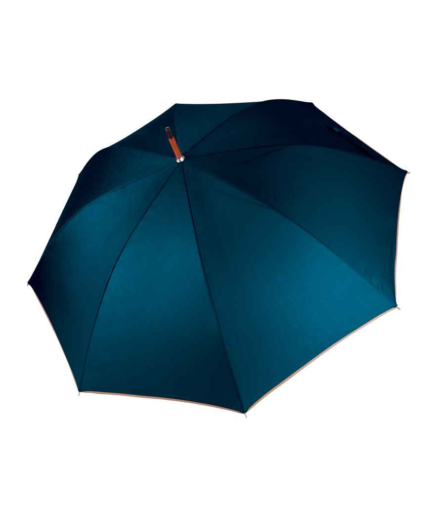 Kimood Auto Umbrella in ONE Navy by Kimood — Custom branded clothing by Print Press, featuring premium embroidery produced in our specialist print lab in the UK.