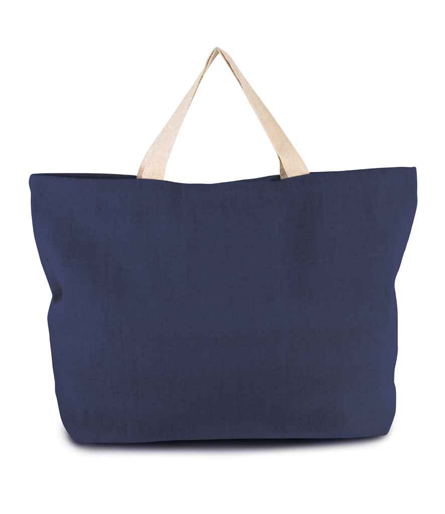 Kimood Rustic Juco Large Shopper in ONE Patriot Blue by Kimood — Custom branded clothing by Print Press, featuring premium embroidery produced in our specialist print lab in the UK.