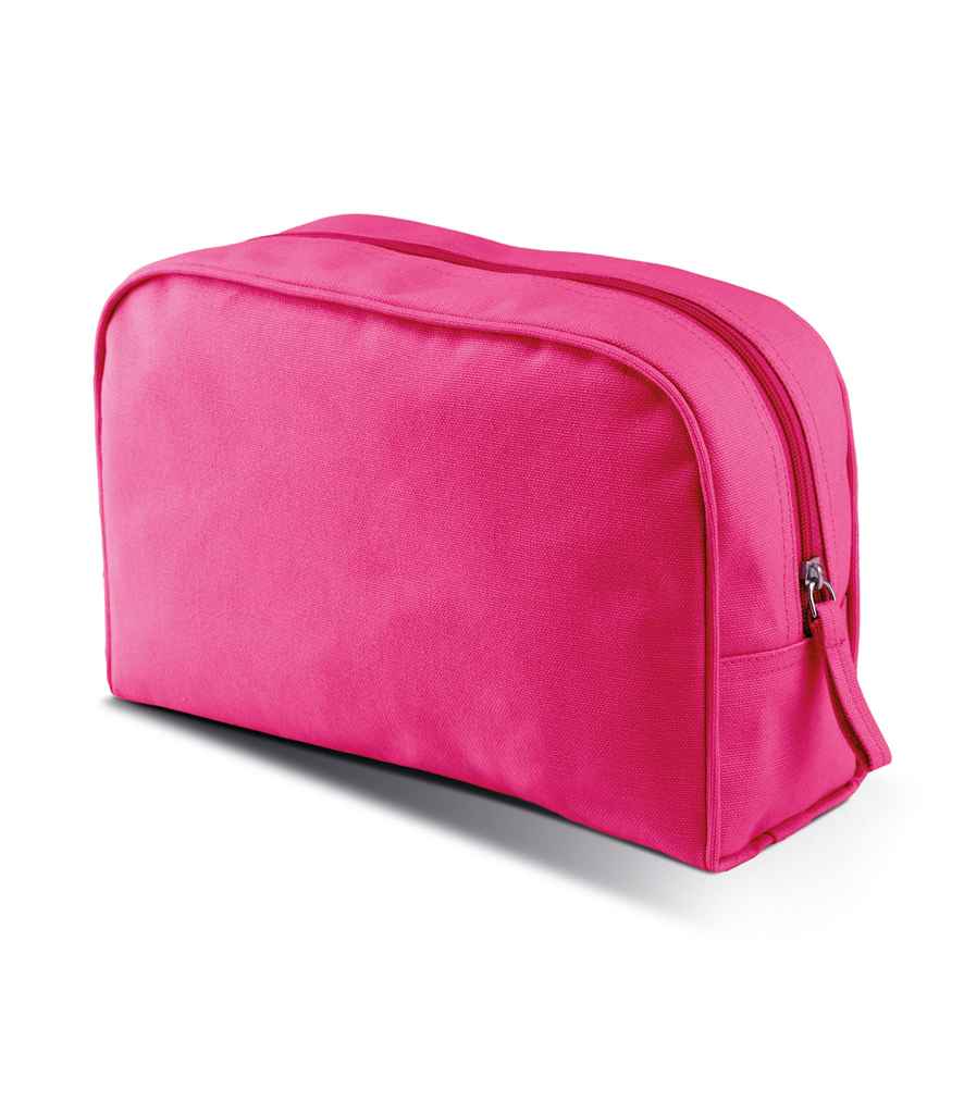 Kimood Toiletry Bag in ONE Fuchsia by Kimood — Custom branded clothing by Print Press, featuring premium embroidery produced in our specialist print lab in the UK.