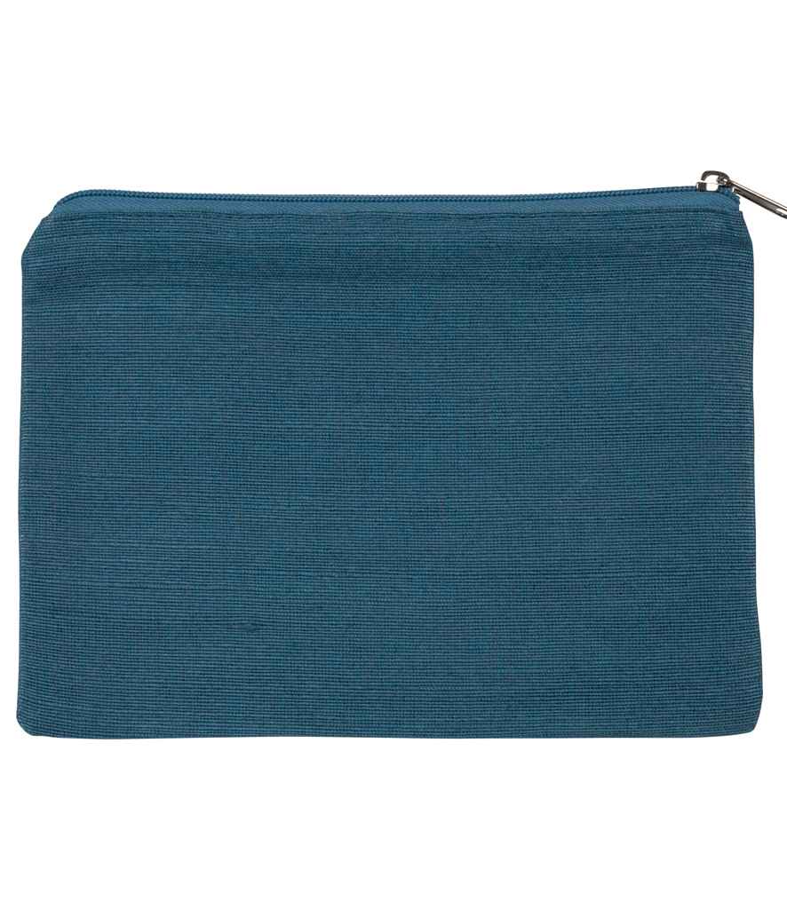 Kimood Juco Pouch in ONE Dusty Blue by Kimood — Custom branded clothing by Print Press, featuring premium embroidery produced in our specialist print lab in the UK.