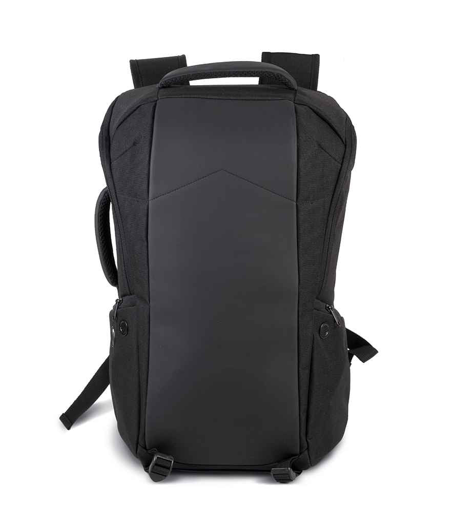 Kimood Anti-Theft Backpack in ONE Black Black by Kimood — Custom branded clothing by Print Press, featuring premium embroidery produced in our specialist print lab in the UK.
