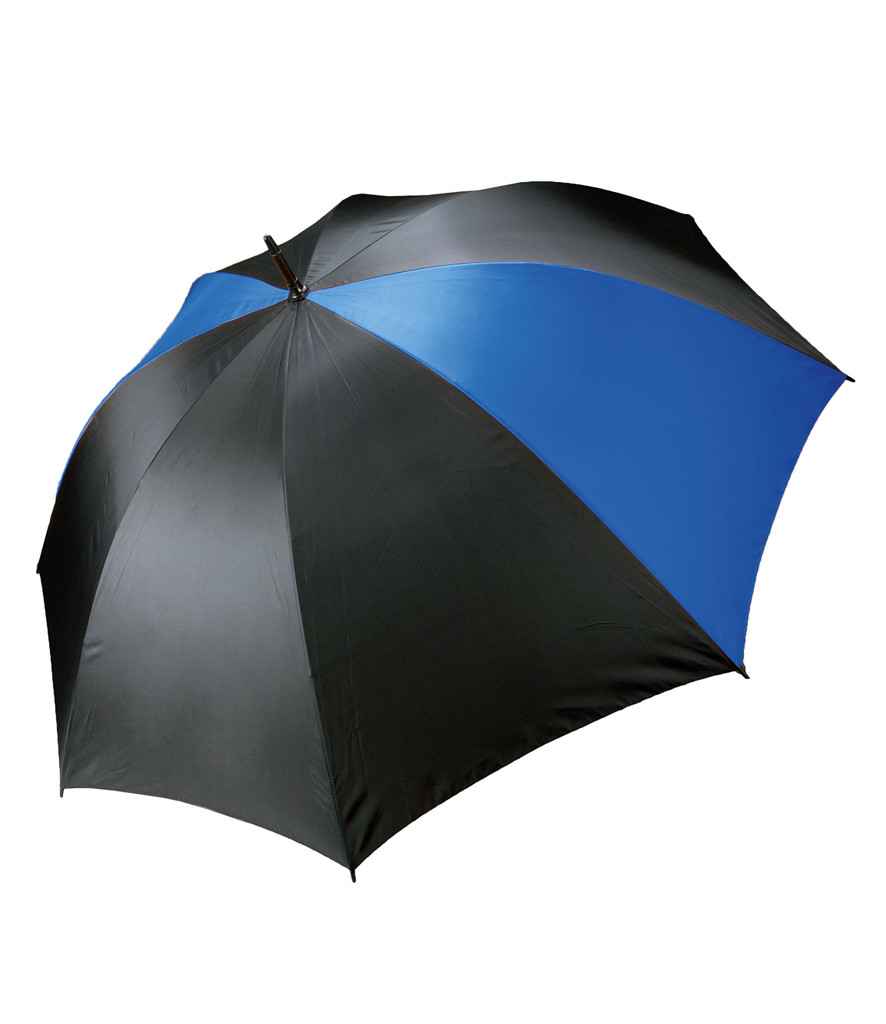 Kimood Storm Umbrella in ONE Black Royal Blue by Kimood — Custom branded clothing by Print Press, featuring premium embroidery produced in our specialist print lab in the UK.
