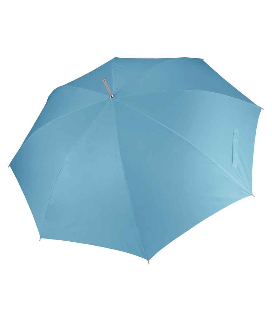 Kimood Golf Umbrella in ONE Sky Blue by Kimood — Custom branded clothing by Print Press, featuring premium embroidery produced in our specialist print lab in the UK.
