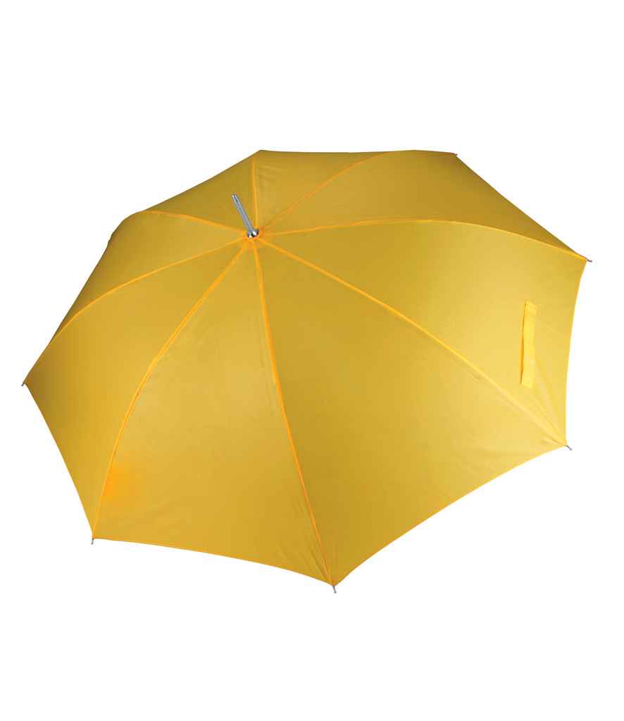 Kimood Golf Umbrella in ONE True Yellow by Kimood — Custom branded clothing by Print Press, featuring premium embroidery produced in our specialist print lab in the UK.