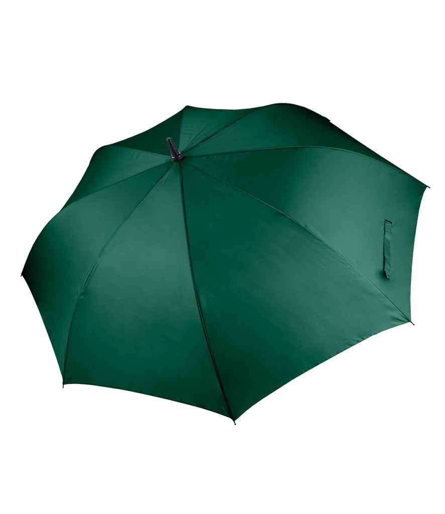 Kimood Large Golf Umbrella in ONE Bottle Green by Kimood — Custom branded clothing by Print Press, featuring premium embroidery produced in our specialist print lab in the UK.