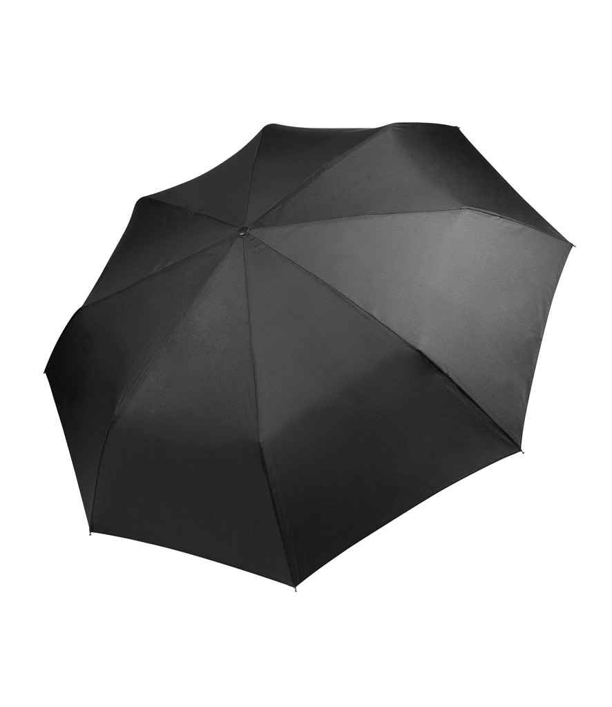 Kimood Foldable Mini Umbrella in ONE Black by Kimood — Custom branded clothing by Print Press, featuring premium embroidery produced in our specialist print lab in the UK.