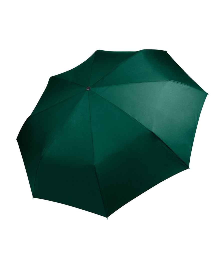 Kimood Foldable Mini Umbrella in ONE Bottle Green by Kimood — Custom branded clothing by Print Press, featuring premium embroidery produced in our specialist print lab in the UK.
