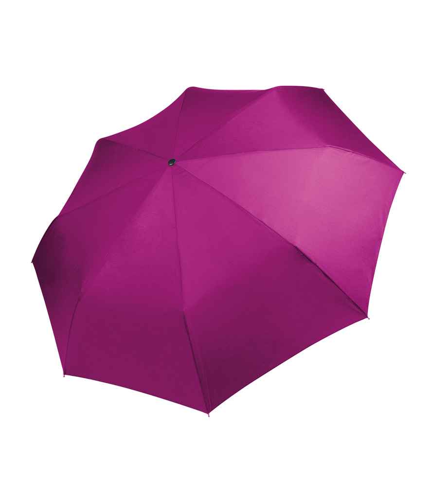 Kimood Foldable Mini Umbrella in ONE Fuchsia by Kimood — Custom branded clothing by Print Press, featuring premium embroidery produced in our specialist print lab in the UK.