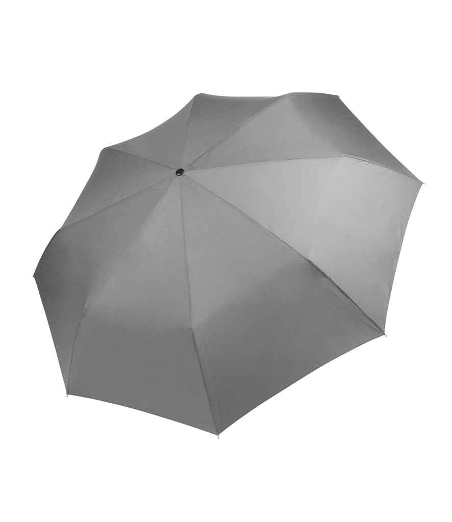 Kimood Foldable Mini Umbrella in ONE Light Grey by Kimood — Custom branded clothing by Print Press, featuring premium embroidery produced in our specialist print lab in the UK.