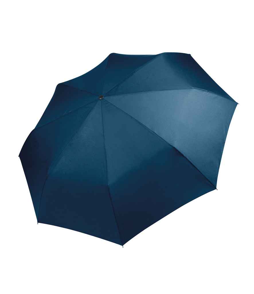 Kimood Foldable Mini Umbrella in ONE Navy by Kimood — Custom branded clothing by Print Press, featuring premium embroidery produced in our specialist print lab in the UK.
