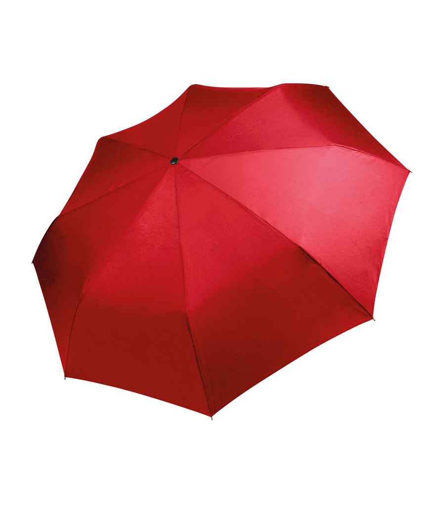 Kimood Foldable Mini Umbrella in ONE Red by Kimood — Custom branded clothing by Print Press, featuring premium embroidery produced in our specialist print lab in the UK.