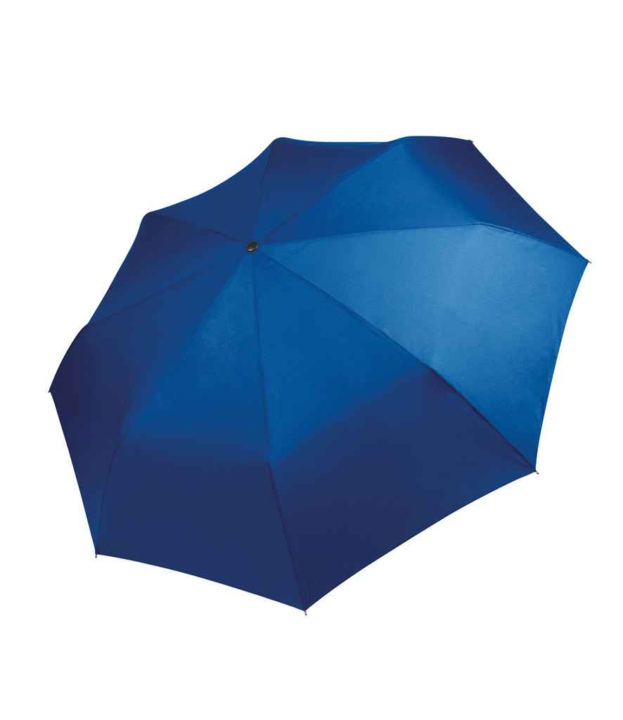 Kimood Foldable Mini Umbrella in ONE Royal Blue by Kimood — Custom branded clothing by Print Press, featuring premium embroidery produced in our specialist print lab in the UK.