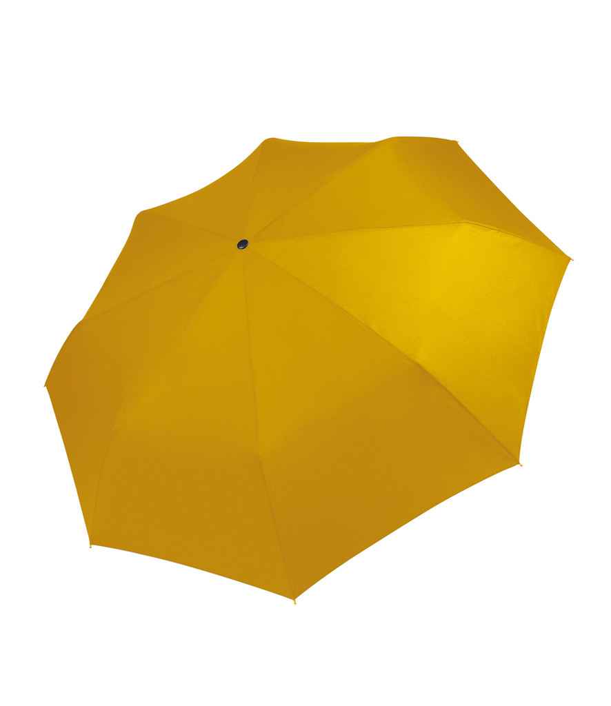 Kimood Foldable Mini Umbrella in ONE True Yellow by Kimood — Custom branded clothing by Print Press, featuring premium embroidery produced in our specialist print lab in the UK.