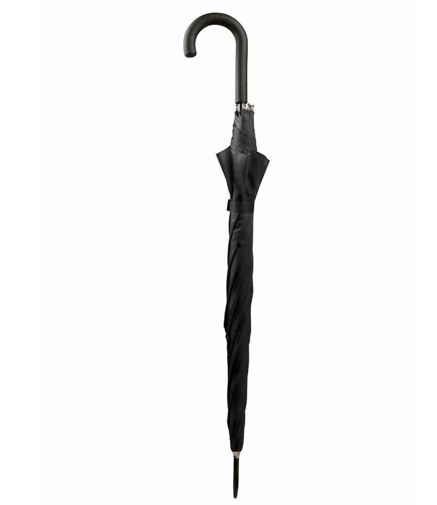 Kimood Large Automatic Umbrella in ONE Black by Kimood — Custom branded clothing by Print Press, featuring premium embroidery produced in our specialist print lab in the UK.