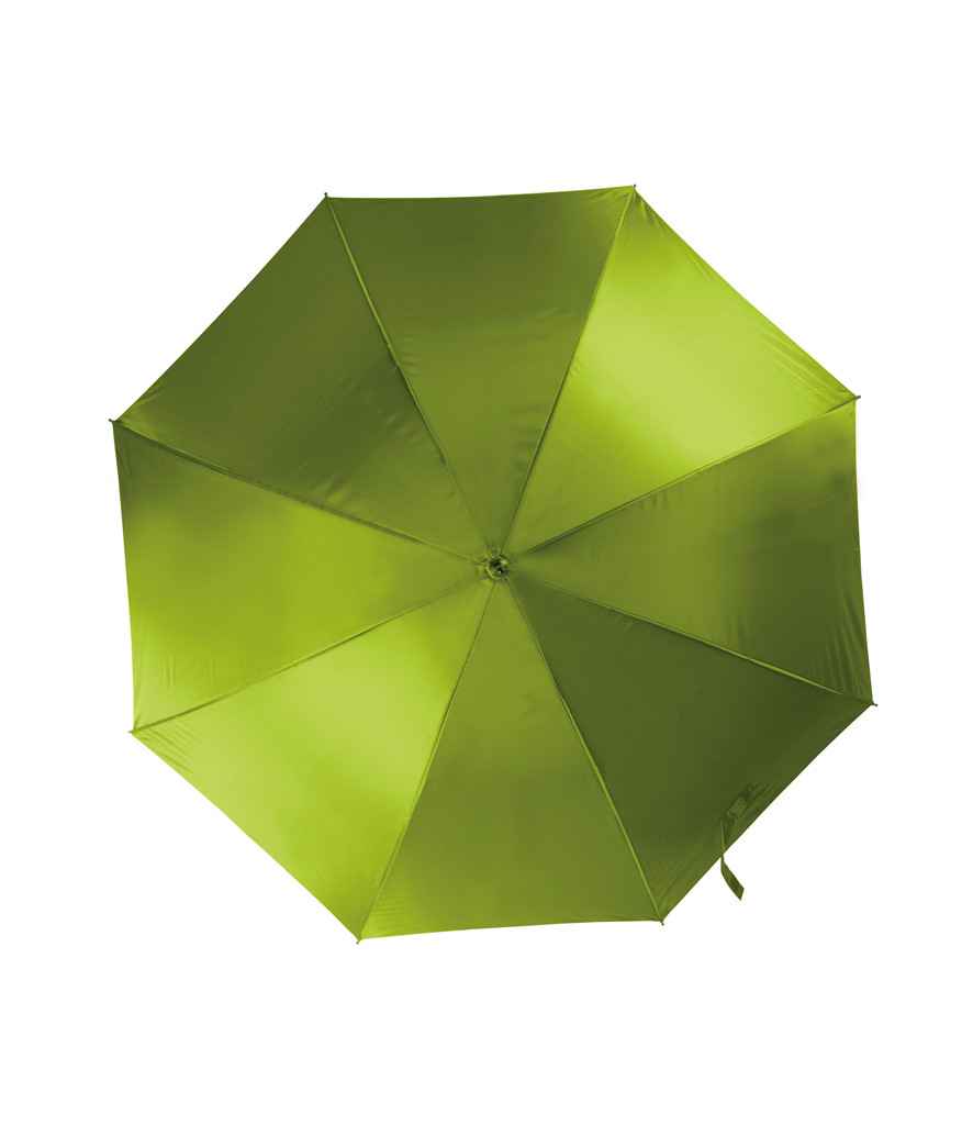 Kimood Large Automatic Umbrella in ONE Burnt Lime by Kimood — Custom branded clothing by Print Press, featuring premium embroidery produced in our specialist print lab in the UK.