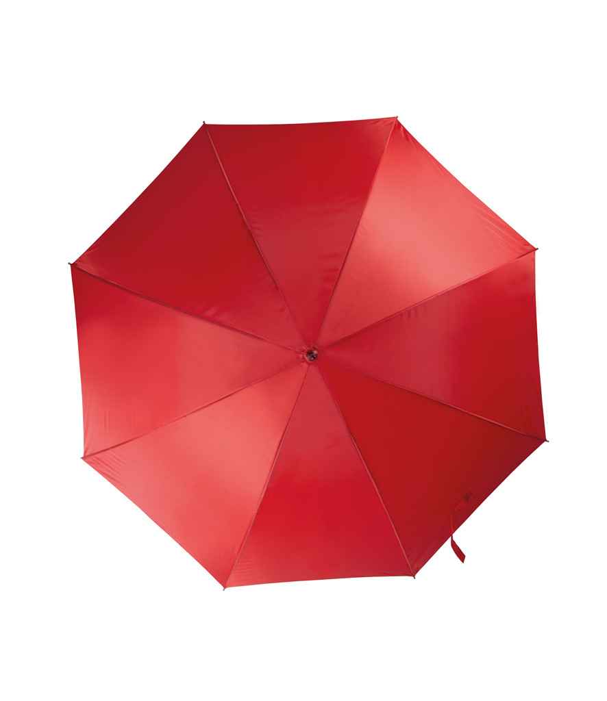 Kimood Large Automatic Umbrella in ONE Red by Kimood — Custom branded clothing by Print Press, featuring premium embroidery produced in our specialist print lab in the UK.