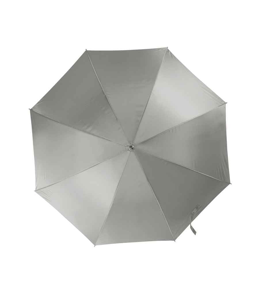 Kimood Large Automatic Umbrella in ONE Silver by Kimood — Custom branded clothing by Print Press, featuring premium embroidery produced in our specialist print lab in the UK.