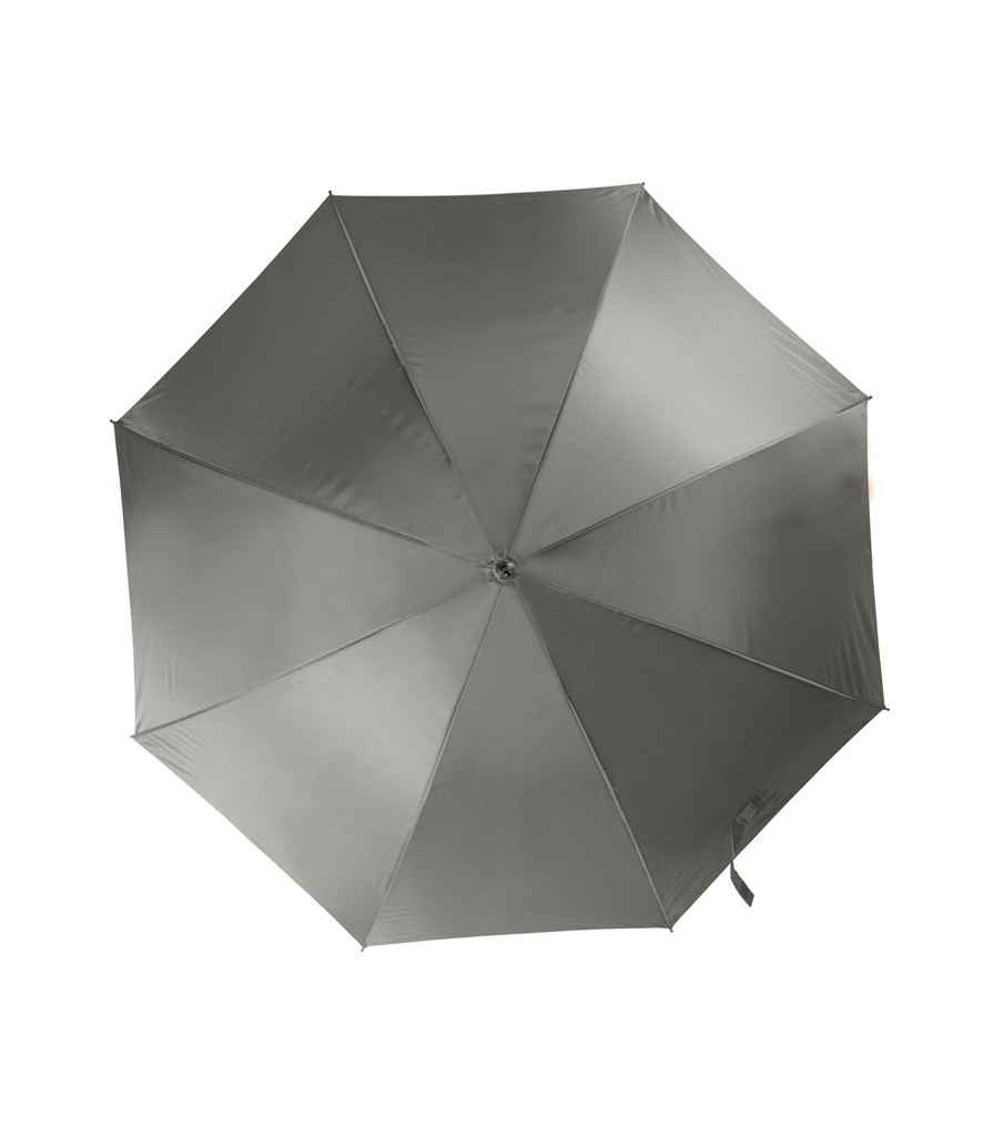 Kimood Large Automatic Umbrella in ONE Slate Grey by Kimood — Custom branded clothing by Print Press, featuring premium embroidery produced in our specialist print lab in the UK.