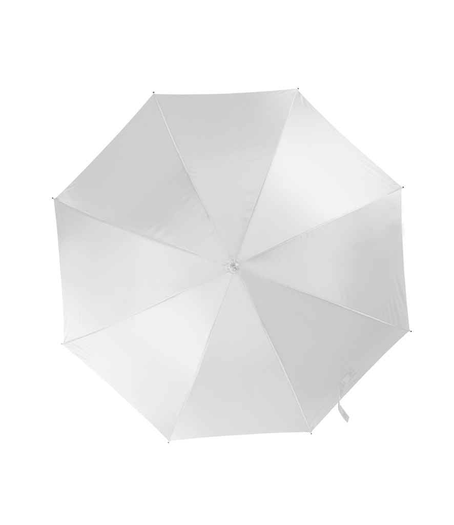 Kimood Large Automatic Umbrella in ONE White by Kimood — Custom branded clothing by Print Press, featuring premium embroidery produced in our specialist print lab in the UK.