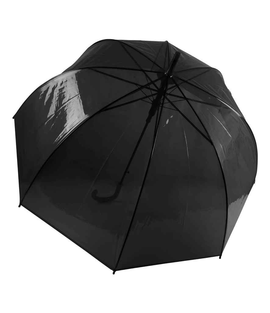 Kimood Transparent Umbrella in ONE Black by Kimood — Custom branded clothing by Print Press, featuring premium embroidery produced in our specialist print lab in the UK.