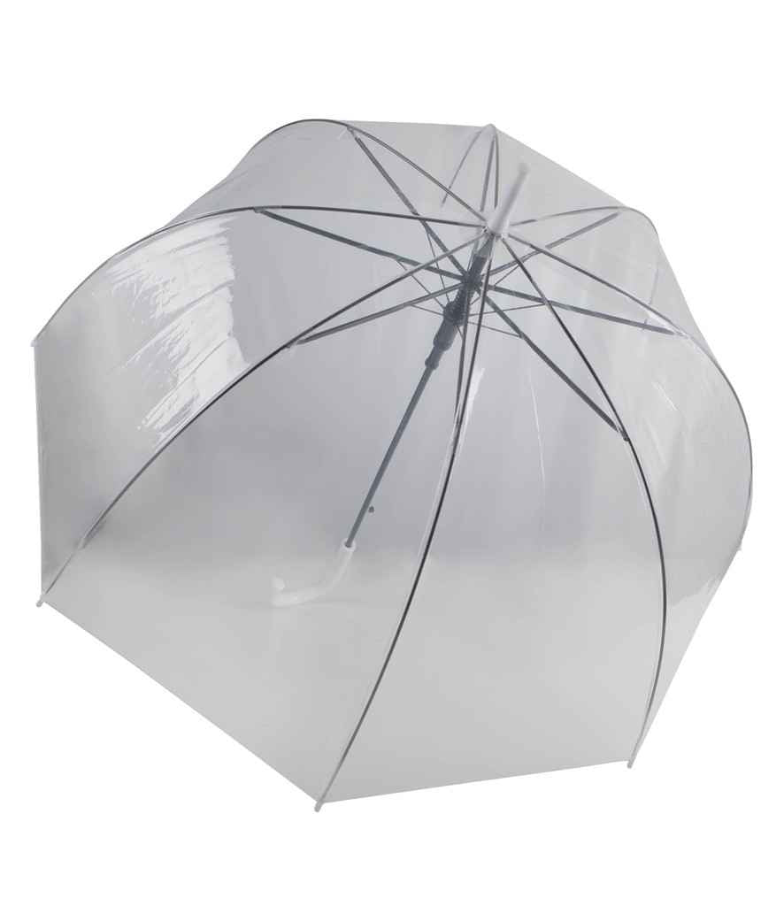 Kimood Transparent Umbrella in ONE White by Kimood — Custom branded clothing by Print Press, featuring premium embroidery produced in our specialist print lab in the UK.