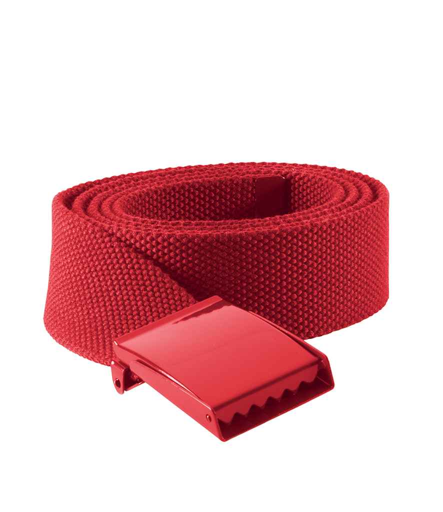 K-UP Polyester Belt in ONE Red by K-Up — Custom branded clothing by Print Press, featuring premium embroidery produced in our specialist print lab in the UK.