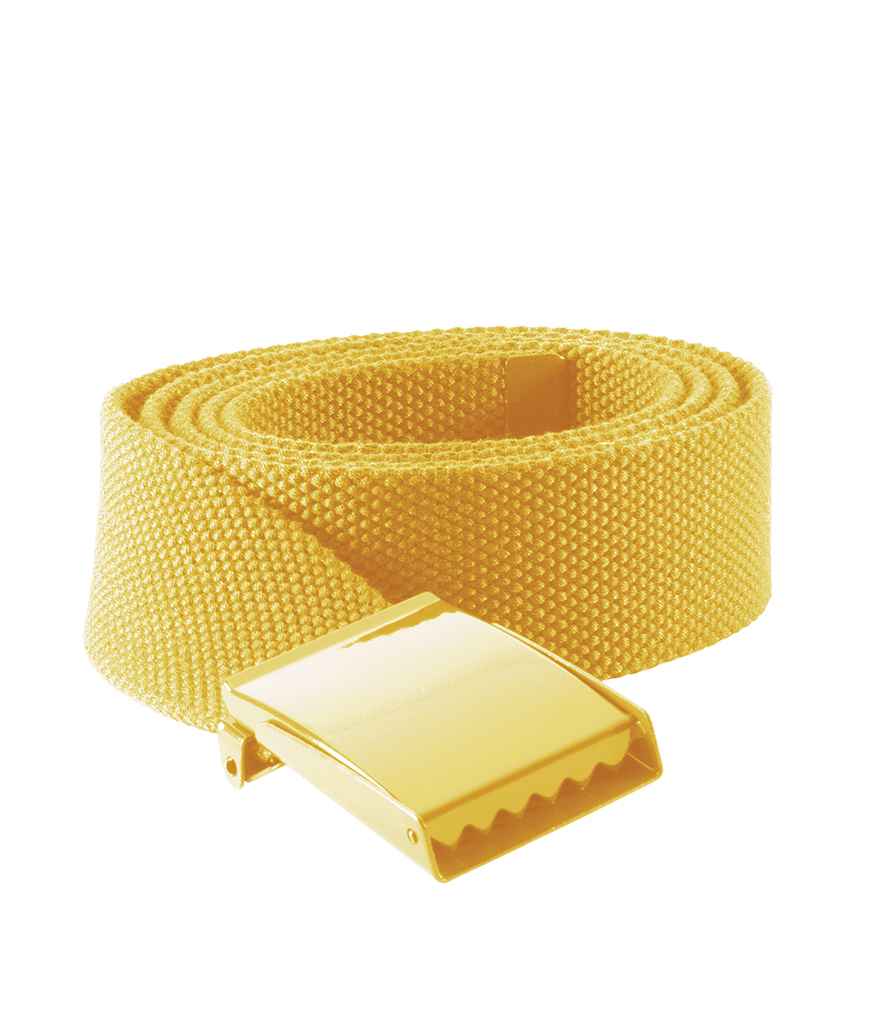 K-UP Polyester Belt in ONE Yellow by K-Up — Custom branded clothing by Print Press, featuring premium embroidery produced in our specialist print lab in the UK.