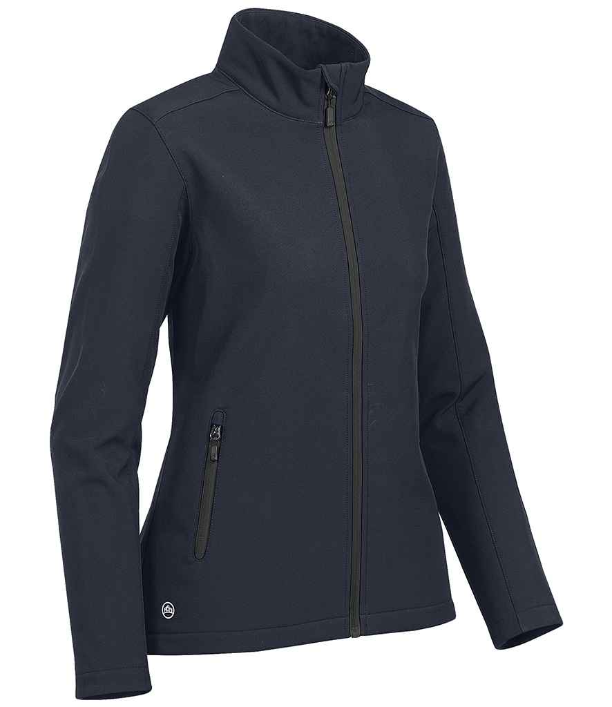 Stormtech Ladies Orbiter Soft Shell Jacket in by Stormtech — Custom branded clothing by Print Press, featuring premium embroidery produced in our specialist print lab in the UK.