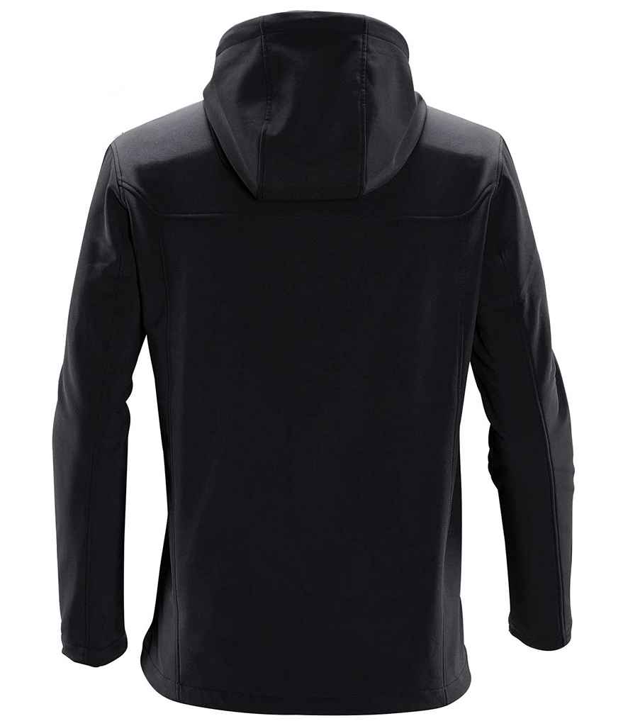 Stormtech Orbiter Hooded Soft Shell Jacket in by Stormtech — Custom branded clothing by Print Press, featuring premium embroidery produced in our specialist print lab in the UK.