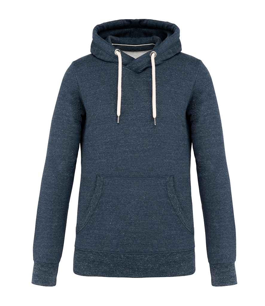 Kariban Vintage Hooded Sweatshirt in Night Blue Heather by Kariban Vintage — Custom branded clothing by Print Press, featuring premium embroidery produced in our specialist print lab in the UK.