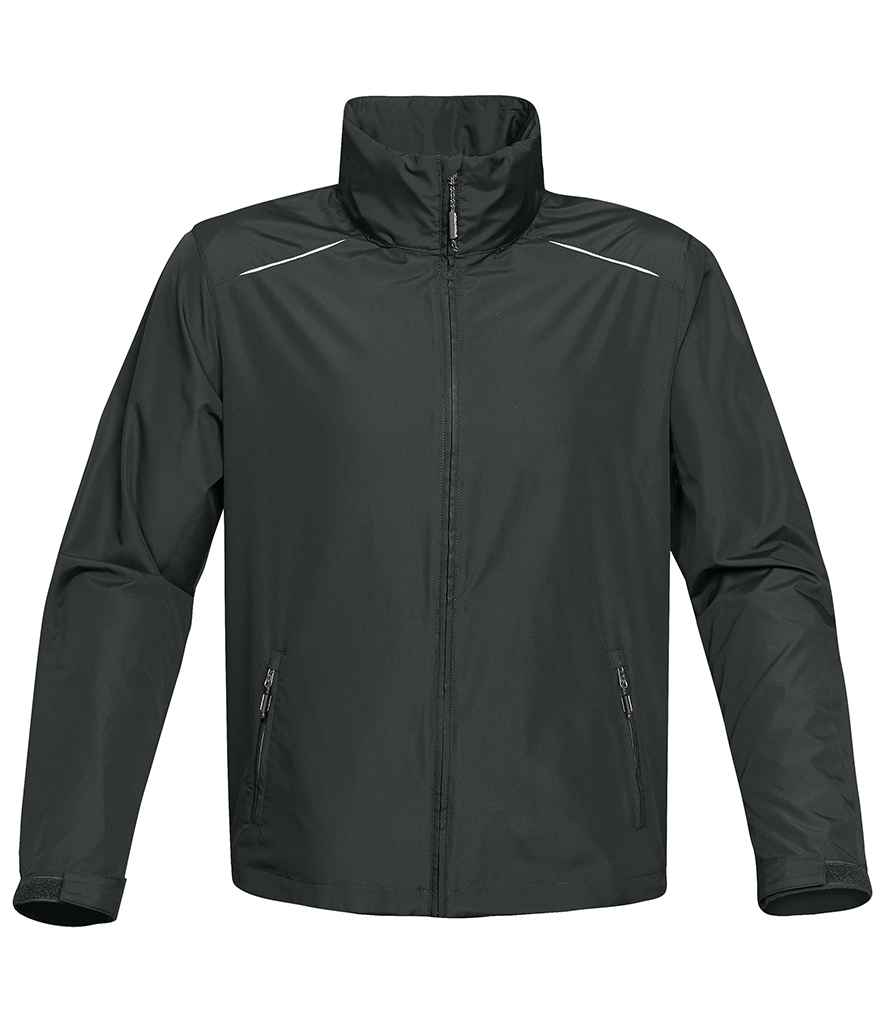 Stormtech Nautilus Performance Shell Jacket in Carbon by Stormtech — Custom branded clothing by Print Press, featuring premium embroidery produced in our specialist print lab in the UK.