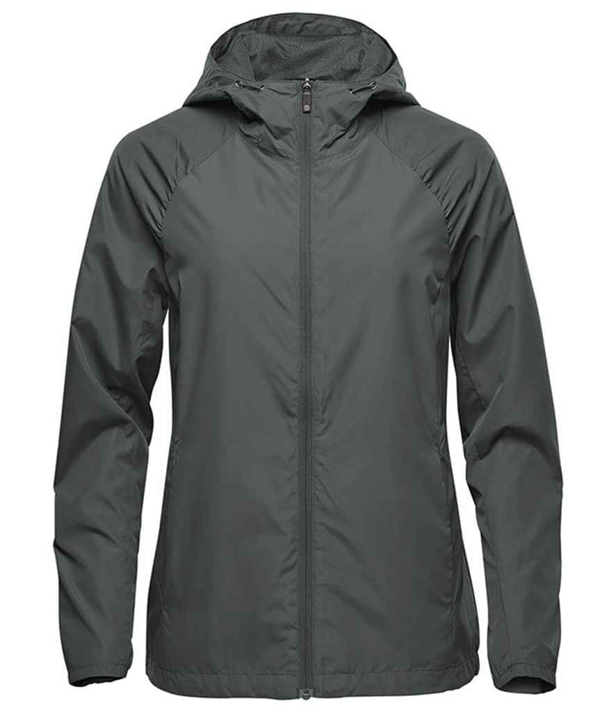 Stormtech Ladies Pacifica Wind Jacket in by Stormtech — Custom branded clothing by Print Press, featuring premium embroidery produced in our specialist print lab in the UK.