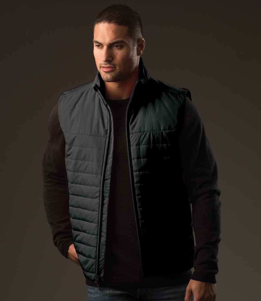 Stormtech Nautilus Quilted Bodywarmer in Black by Stormtech — Custom branded clothing by Print Press, featuring premium embroidery produced in our specialist print lab in the UK.
