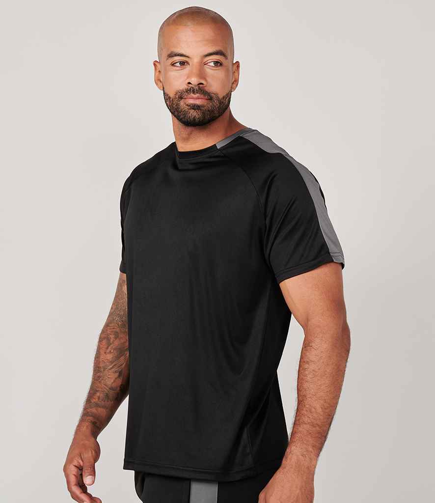 Finden and Hales Unisex Team T-Shirt in Black Gunmetal by Finden + Hales — Custom branded clothing by Print Press, featuring premium embroidery produced in our specialist print lab in the UK.