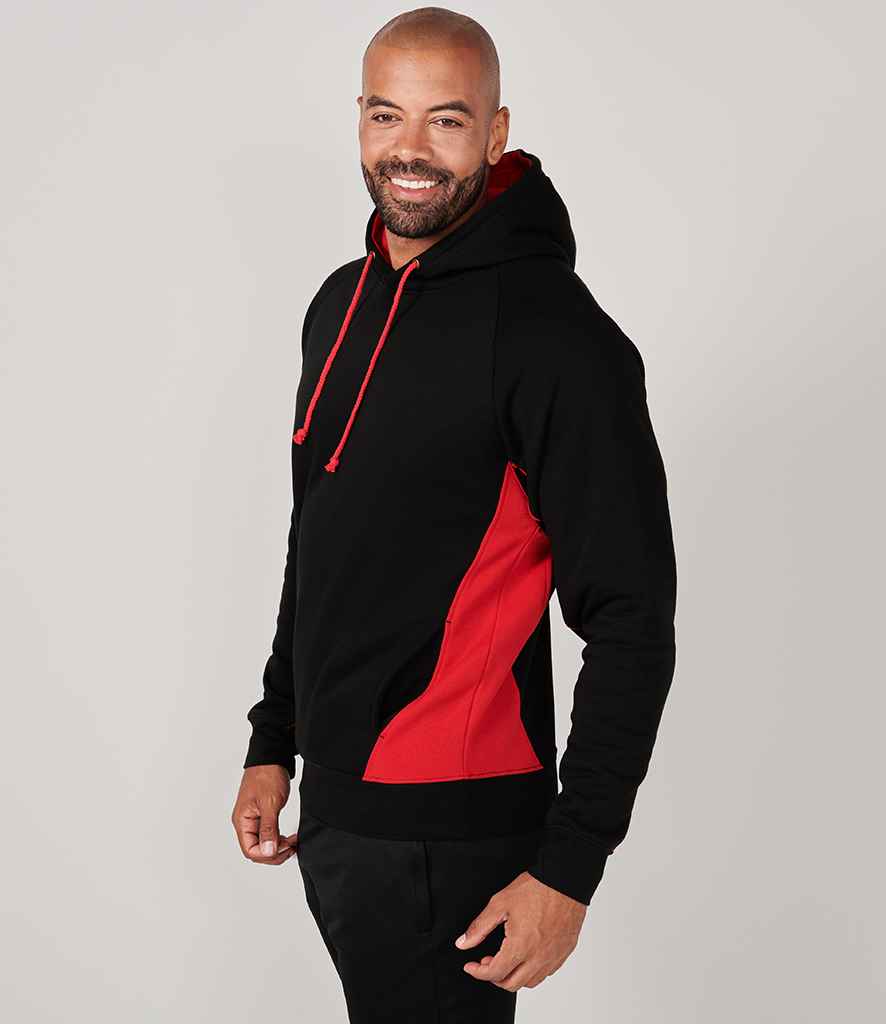 Finden and Hales Contrast Hooded Sweatshirt in by Finden + Hales — Custom branded clothing by Print Press, featuring premium embroidery produced in our specialist print lab in the UK.