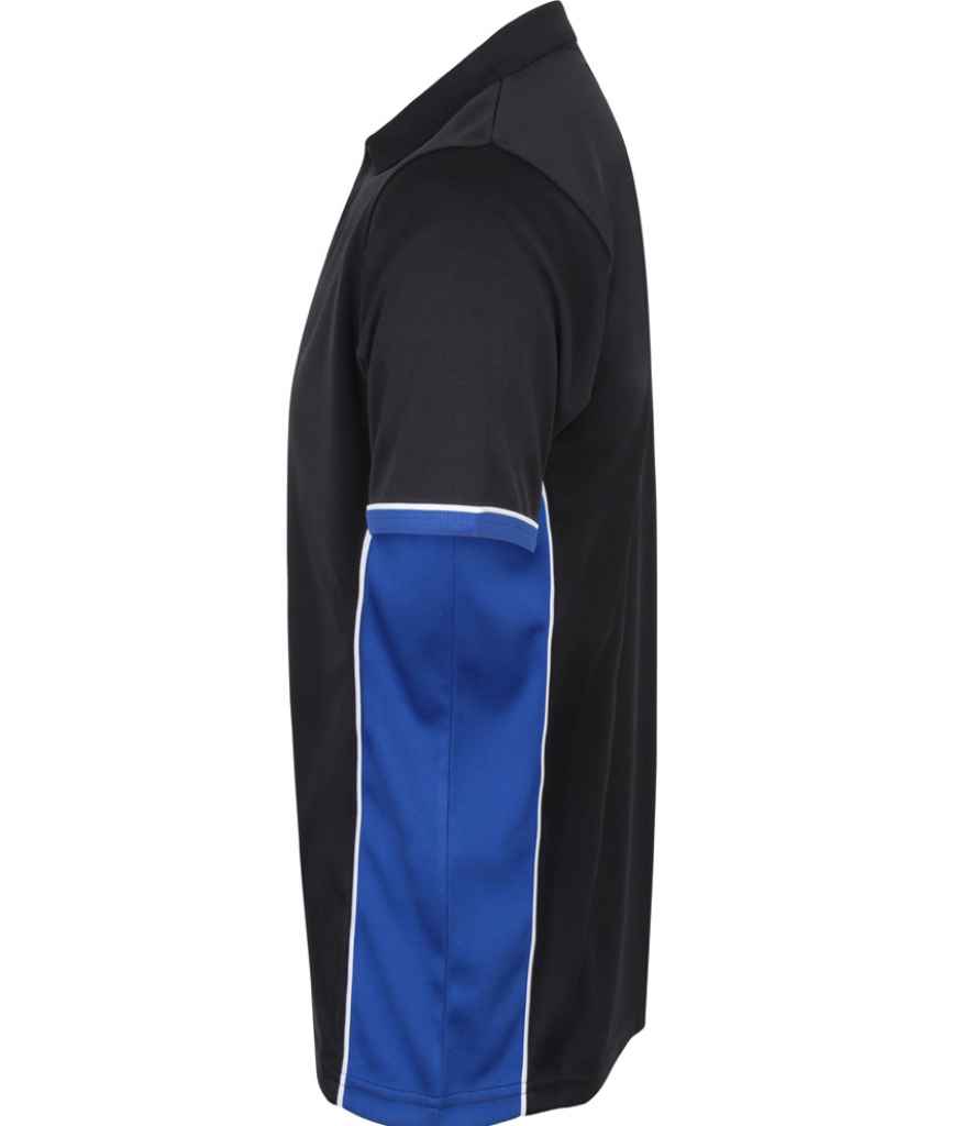 Finden and Hales Contrast Panel Polo Shirt in by Finden + Hales — Custom branded clothing by Print Press, featuring premium embroidery produced in our specialist print lab in the UK.
