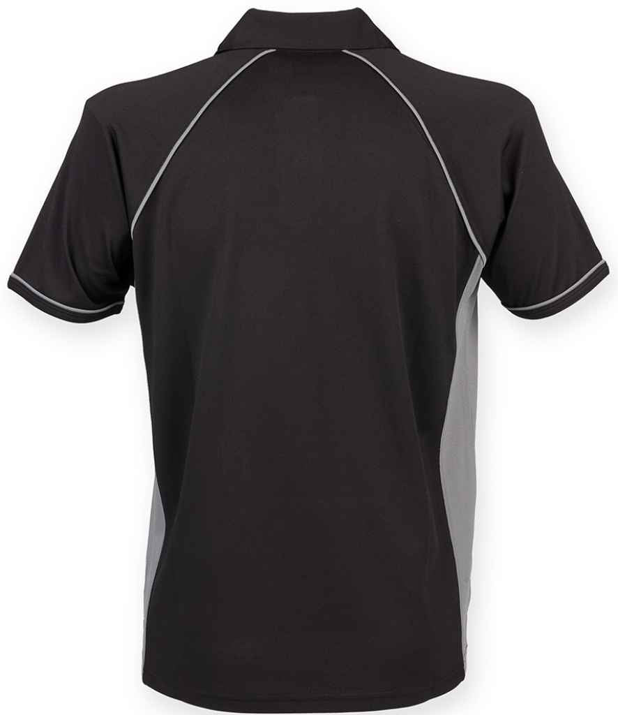Finden and Hales Performance Piped Polo Shirt in by Finden + Hales — Custom branded clothing by Print Press, featuring premium embroidery produced in our specialist print lab in the UK.
