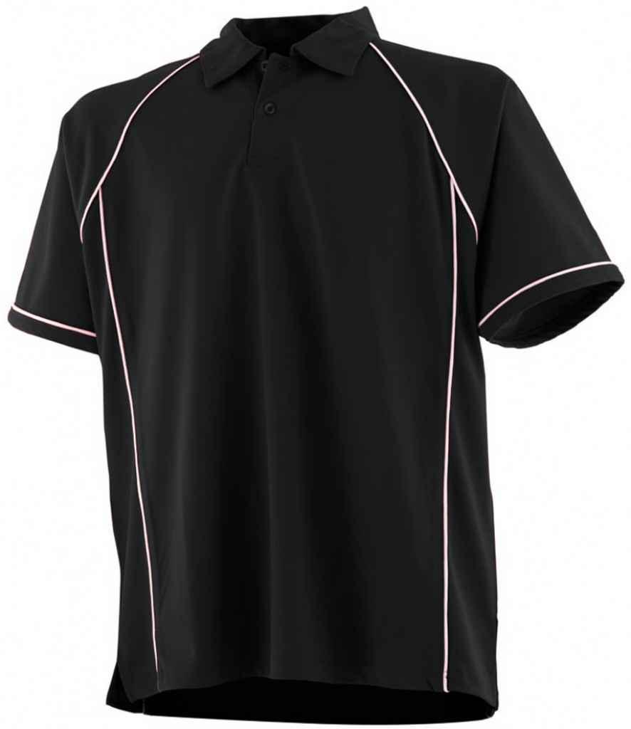 Finden and Hales Performance Piped Polo Shirt in by Finden + Hales — Custom branded clothing by Print Press, featuring premium embroidery produced in our specialist print lab in the UK.