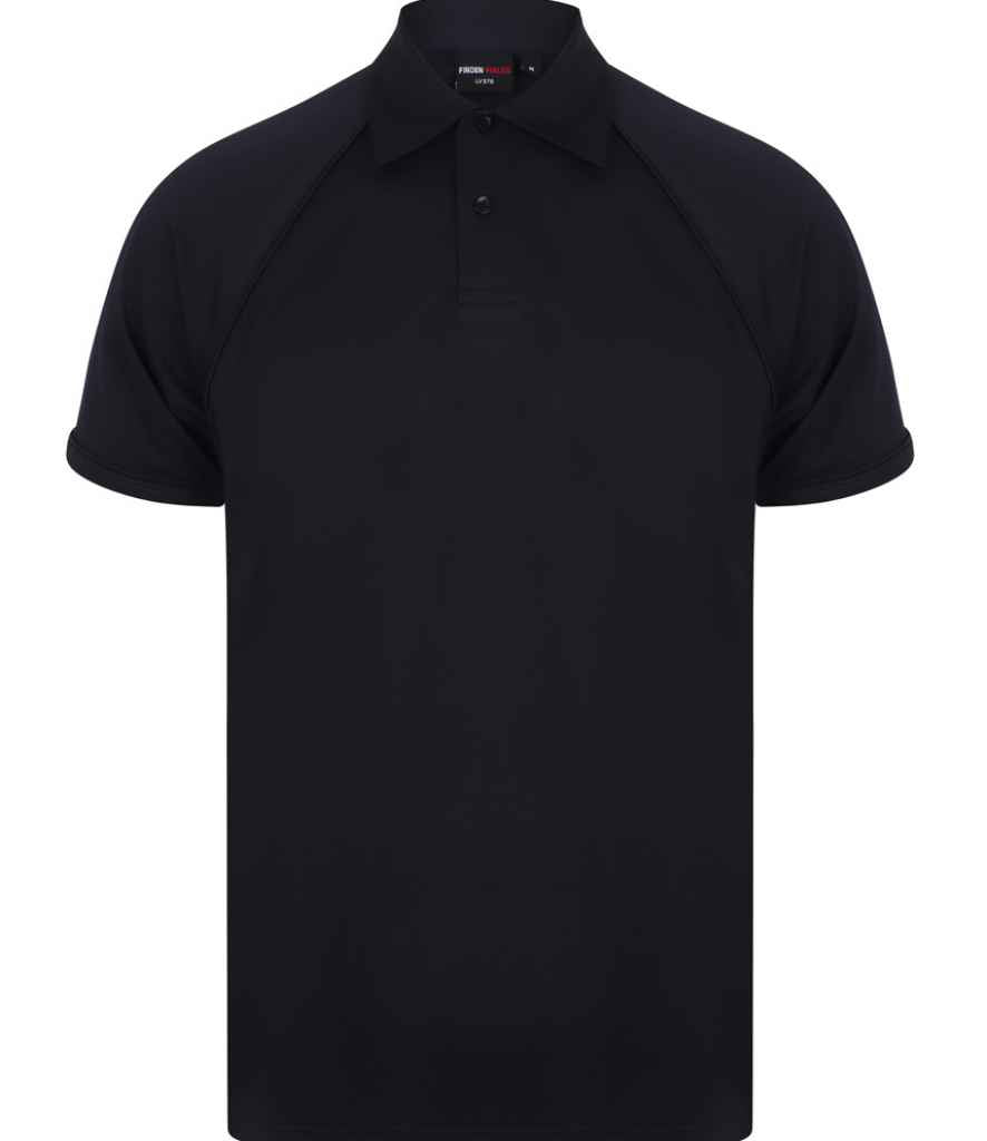 Finden and Hales Performance Piped Polo Shirt in Navy Navy by Finden + Hales — Custom branded clothing by Print Press, featuring premium embroidery produced in our specialist print lab in the UK.