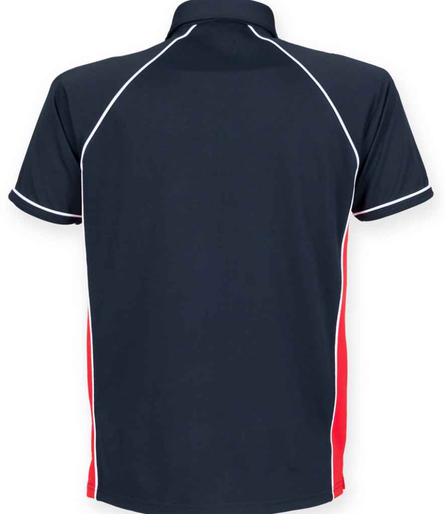 Finden and Hales Performance Piped Polo Shirt in by Finden + Hales — Custom branded clothing by Print Press, featuring premium embroidery produced in our specialist print lab in the UK.