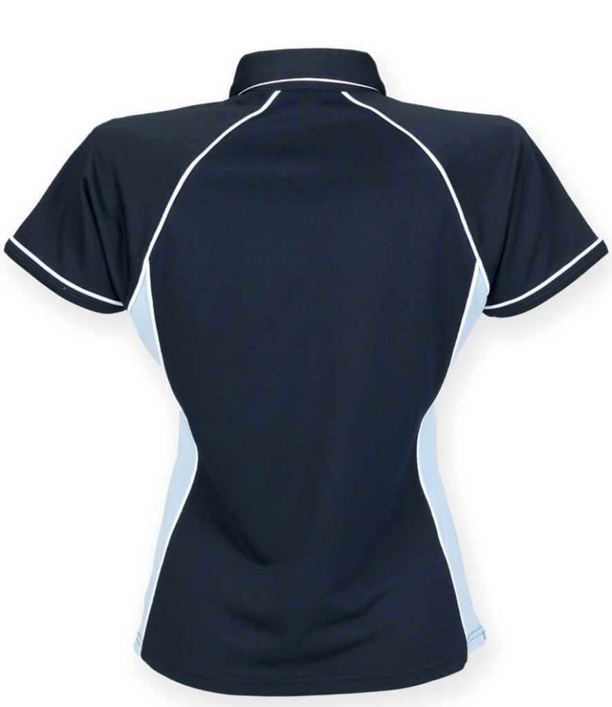 Finden and Hales Ladies Performance Piped Polo Shirt in by Finden + Hales — Custom branded clothing by Print Press, featuring premium embroidery produced in our specialist print lab in the UK.