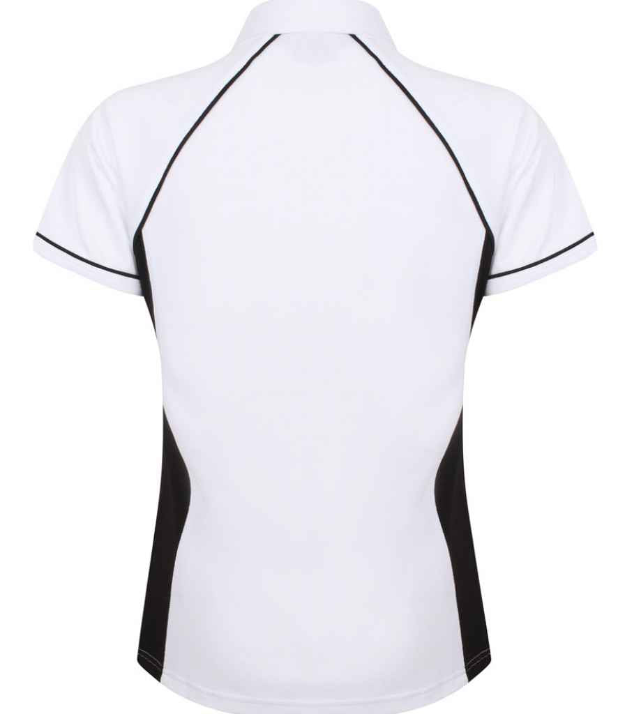 Finden and Hales Ladies Performance Piped Polo Shirt in by Finden + Hales — Custom branded clothing by Print Press, featuring premium embroidery produced in our specialist print lab in the UK.