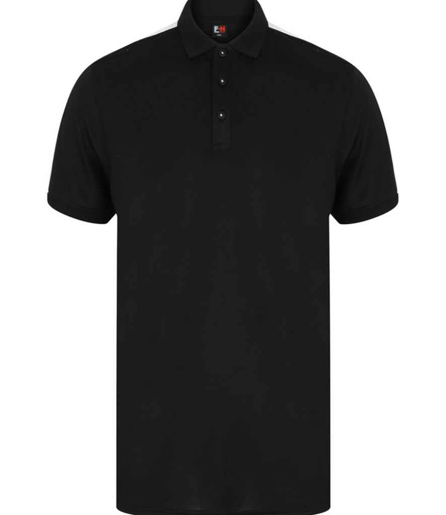 Finden and Hales Unisex Contrast Panel Pique Polo Shirt in by Finden + Hales — Custom branded clothing by Print Press, featuring premium embroidery produced in our specialist print lab in the UK.
