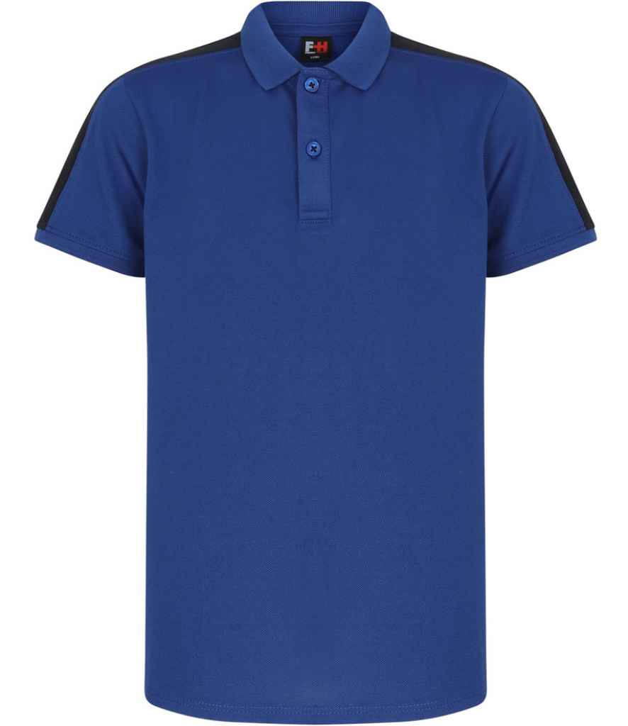 Finden and Hales Kids Contrast Panel Pique Polo Shirt in Royal Blue Navy by Finden + Hales — Custom branded clothing by Print Press, featuring premium embroidery produced in our specialist print lab in the UK.