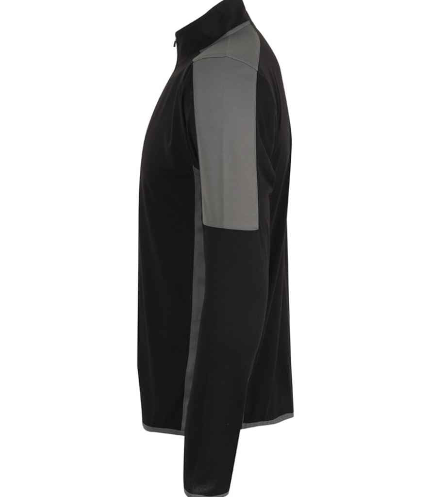 Finden and Hales Contrast Zip Neck Midlayer Top in by Finden + Hales — Custom branded clothing by Print Press, featuring premium embroidery produced in our specialist print lab in the UK.