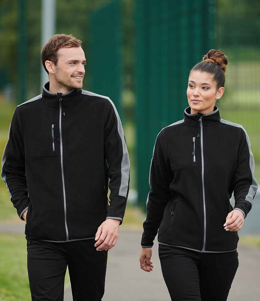 Finden and Hales Unisex Micro Fleece Jacket in Black Gunmetal by Finden + Hales — Custom branded clothing by Print Press, featuring premium embroidery produced in our specialist print lab in the UK.